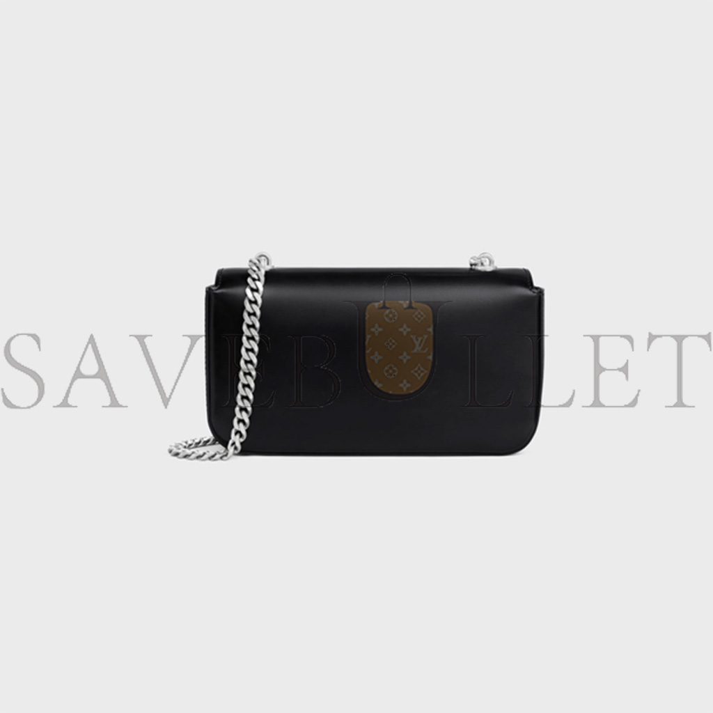 CELINE CHAIN SHOULDER BAG CLAUDE IN SHINY CALFSKIN 115203BF4.38SI (20.5*11.5*4cm) CELINE CHAIN SHOULDER BAG CLAUDE IN SHINY CALFSKIN 115203BF4.38SI (20.5*11.5*4cm)